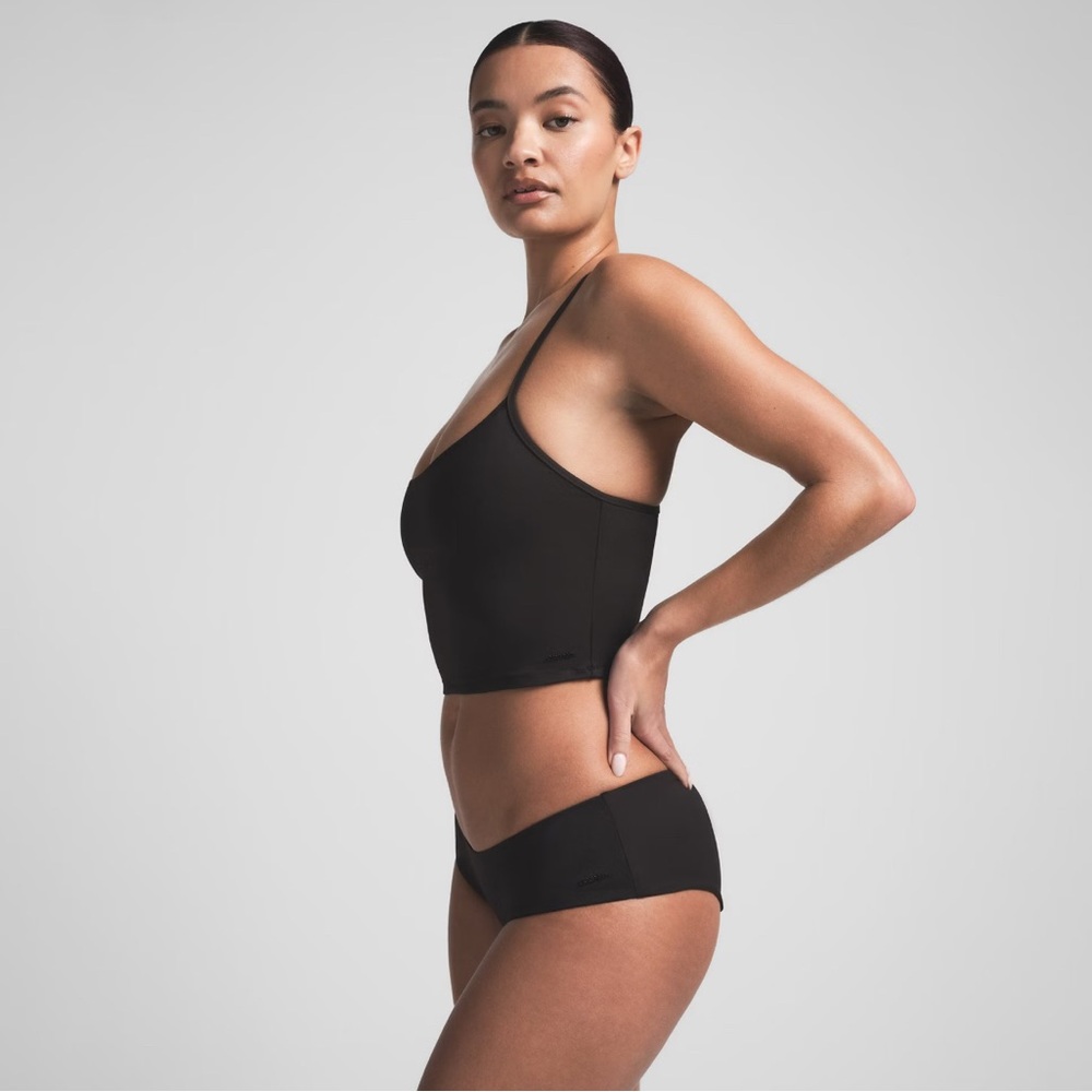 SKIMS Black Bikini Tank